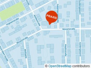 Lageplan der Praxis - Karte von OpenStreetMap